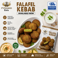 Pyramid Eats Falafel Kebab – Frozen Ready-to-Cook Vegetarian Kebabs 1kg