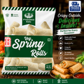 Pyramid Eats Veg Spring Rolls – Frozen Ready-to-Fry Vegetable Spring Rolls 1kg