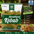 Pyramid Eats Harabhara Kebab – Frozen Ready-to-Cook Veg Kebabs 1kg