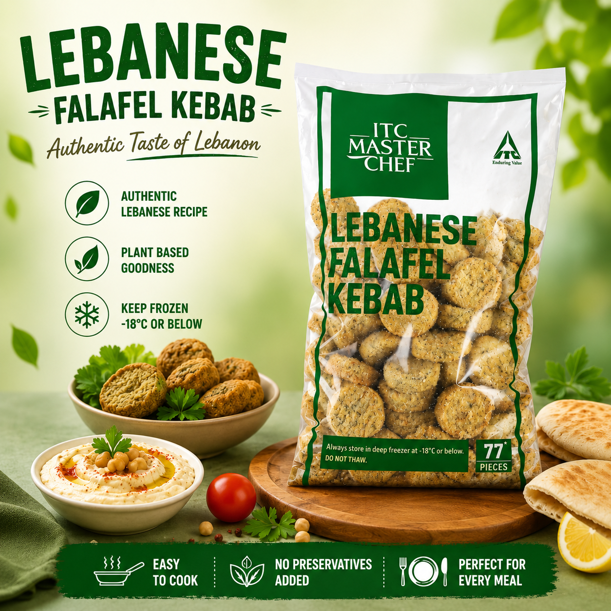 ITC Master Chef Lebanese Falafel Kebab