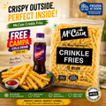 McCain Crinkle Fries 2.5kg + FREE Campa Cola 200ml Bottle – Crispy Frozen French Fries Combo Pack